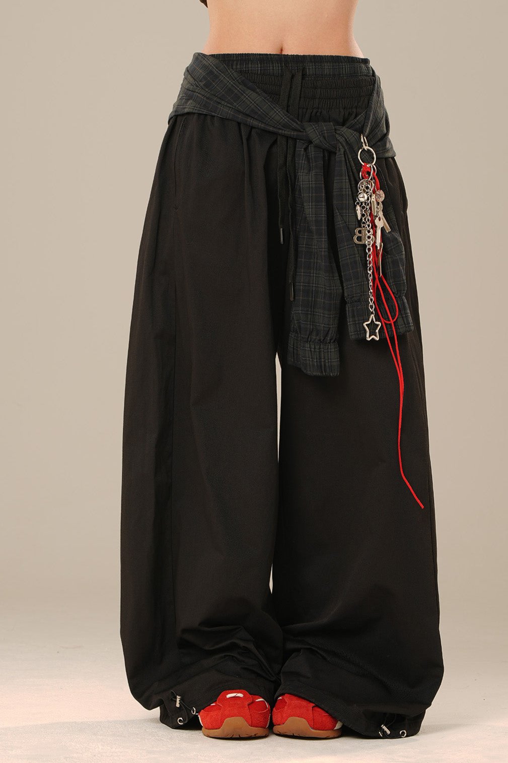 Loose Straight Leg Wide Leg Pants