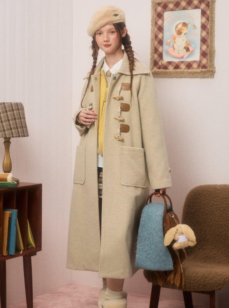 Rappel Horn Button Wool Coat