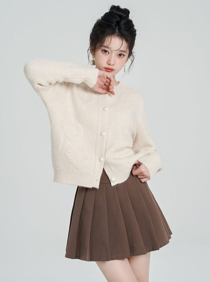 Heart Soft Sweet Short Knit Cardigan