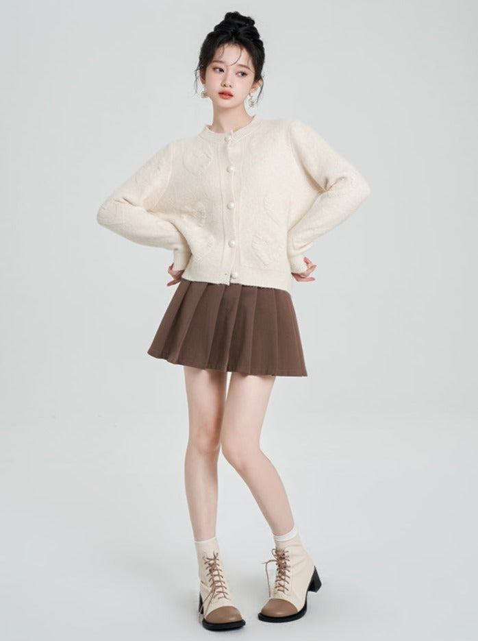 Heart Soft Sweet Short Knit Cardigan