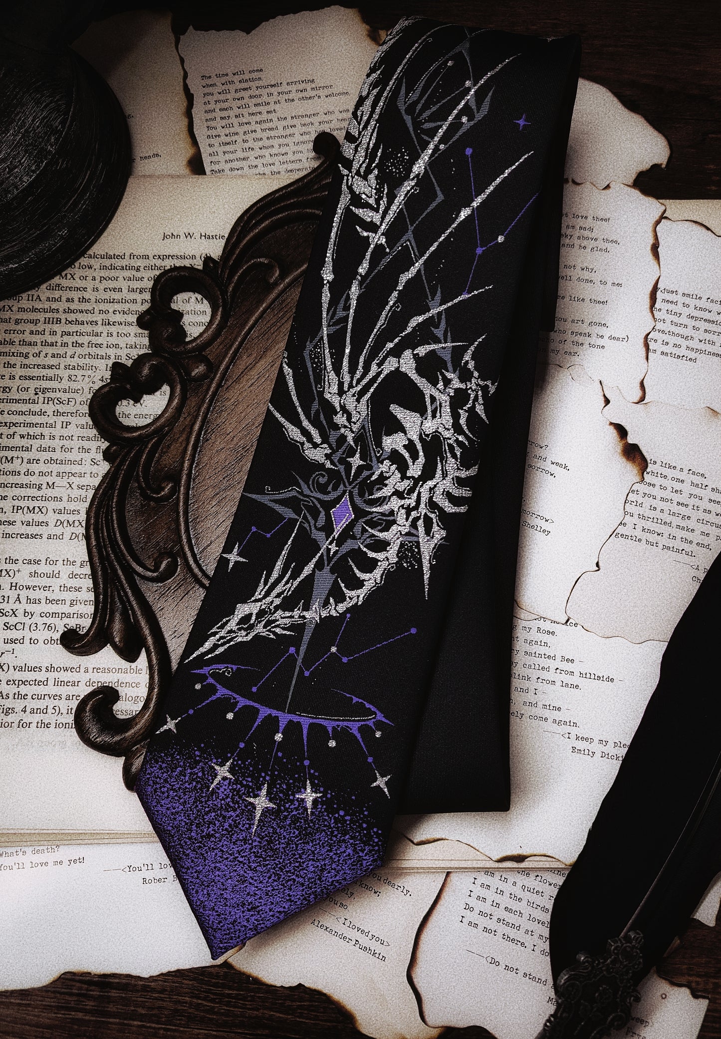 【12月26日予約締切】ギャラクシーボーンミストコアゴシックジャカードネクタイ