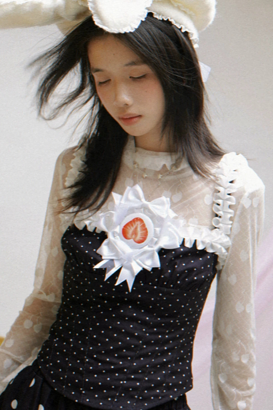 Strawberry Rose Brooch