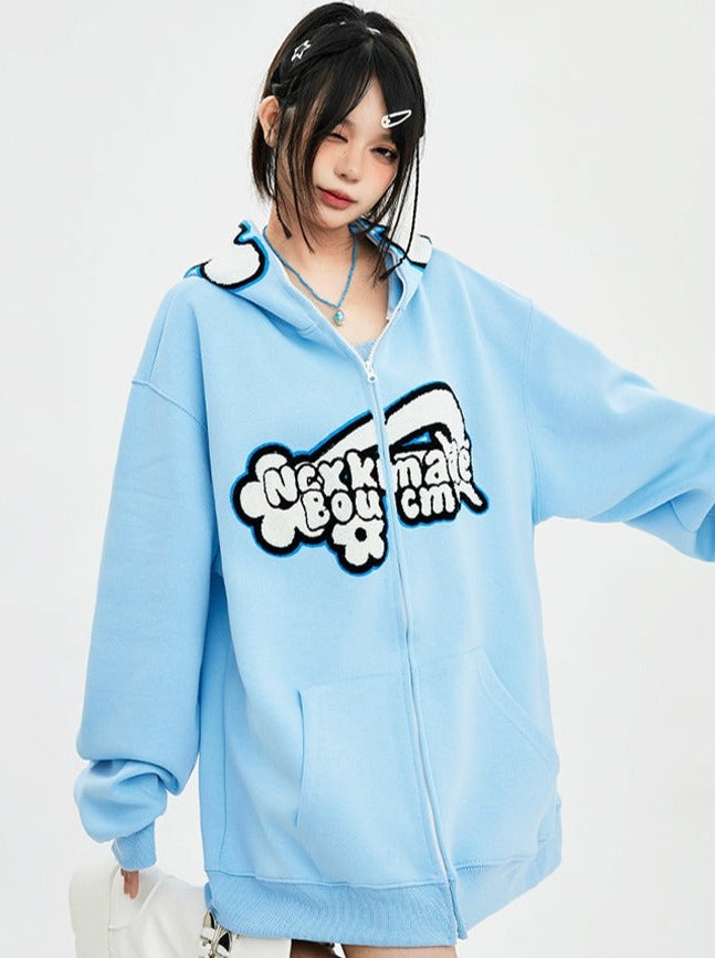 Logo Zip-up Hoodie