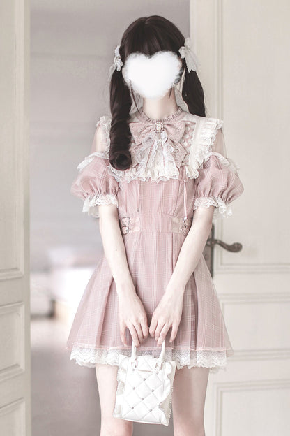 【予約商品】スイートチェック量産型ワンピース