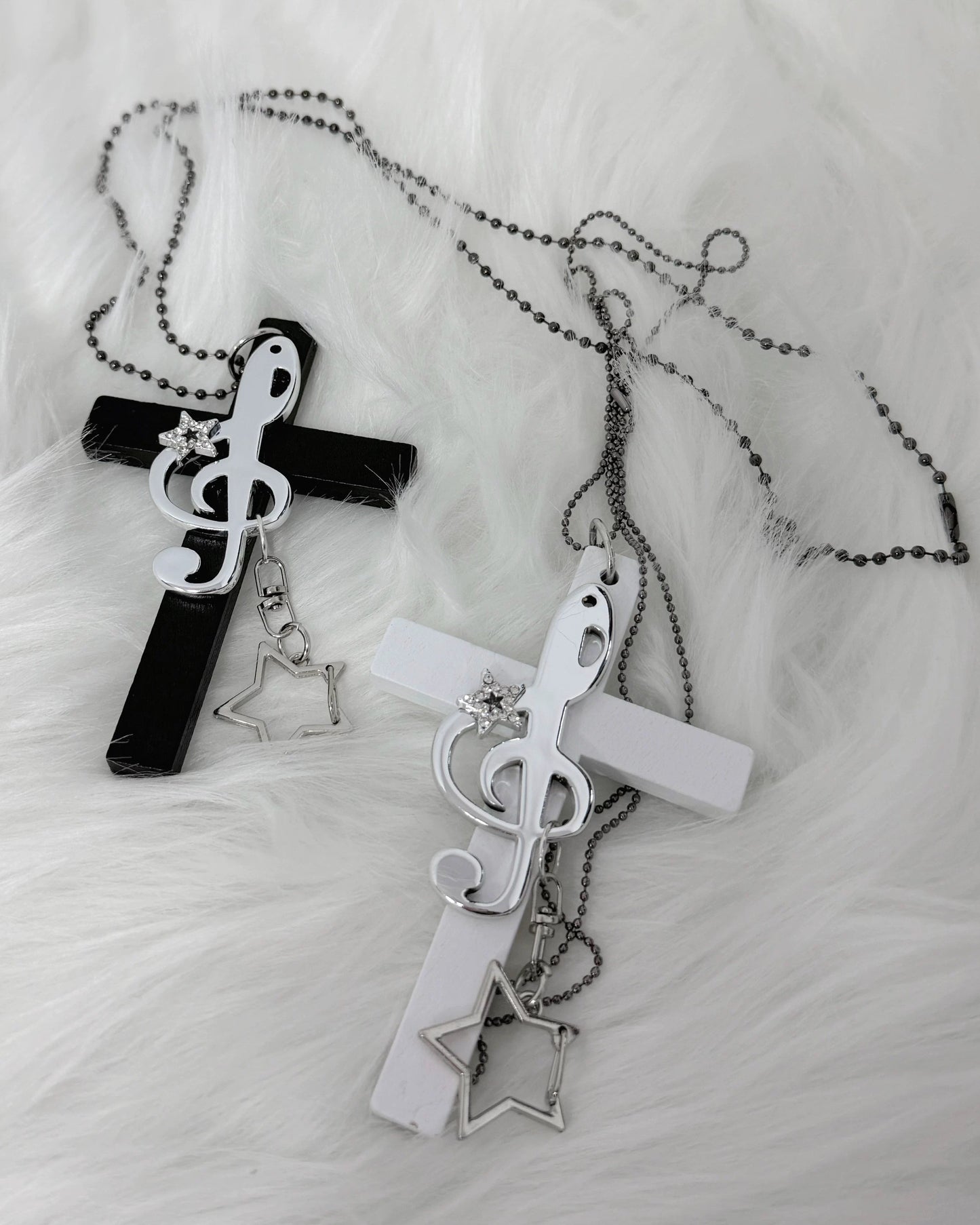 哥特朋克十字架项链