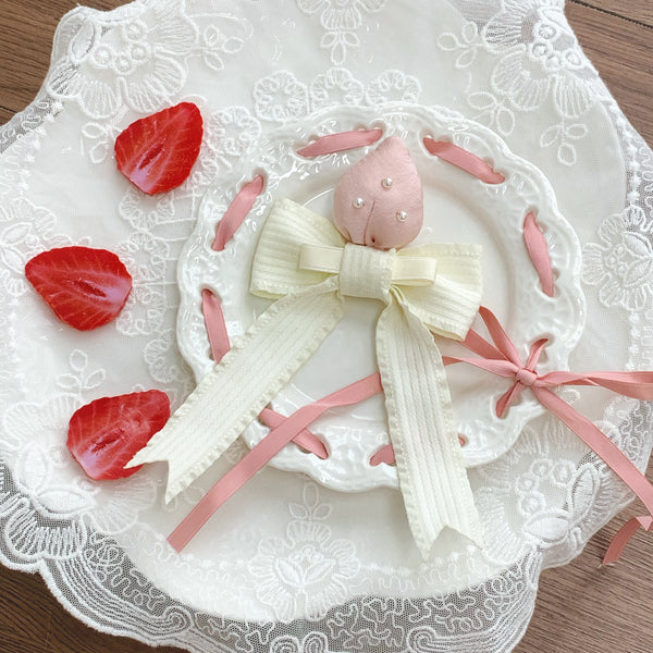 [Reservation Deadline: January 29th] Strawberry Sweet Lolita Romantic Frill Dress + Hair Accessory
