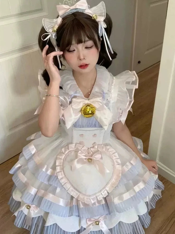 Magical girl bell maid lolita dress JSK Lolita cute super sweet soft sister princess dress