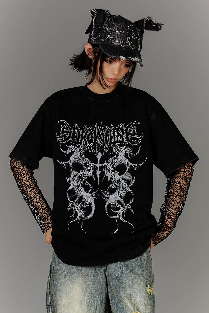 ヴィンテージウォッシュダークデザイアトップス