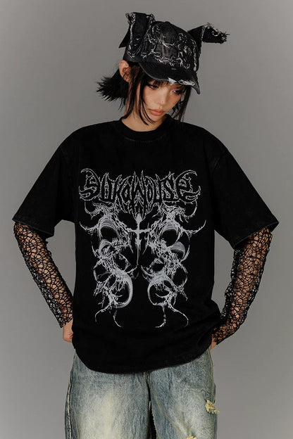 ヴィンテージウォッシュダークデザイアトップス