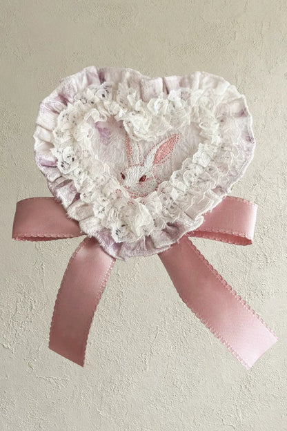 [Vorbestellschluss: 10/6] Accessoires der Castle-Bunny-Serie in Rosa/Schwarz [Hasenohren-Häubchen/Choker/Schleppe/transparente Ärmel (abnehmbare Ärmel)/Brosche/bedruckte Glockenärmel (abnehmbare Ärmel)]