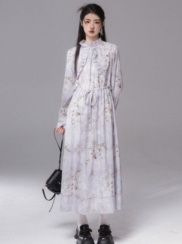 Retro Flower Smoked Sand Ink Piece