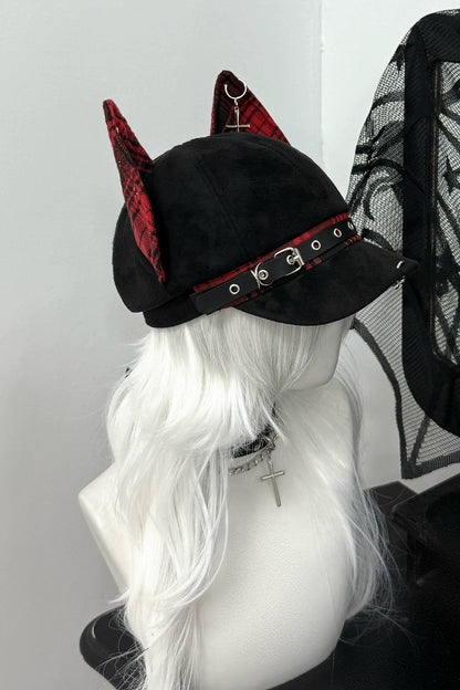 ドーベルマンチェックパンクハット