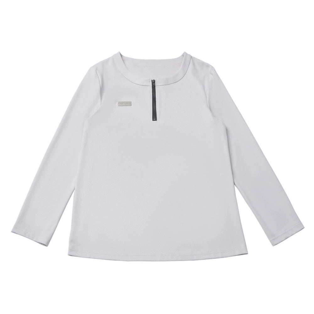 Neutral hooded jacket + coat + top + pants + straps