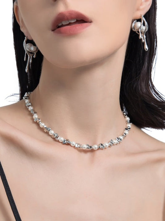 Rawkens Silver Beaded Necklace