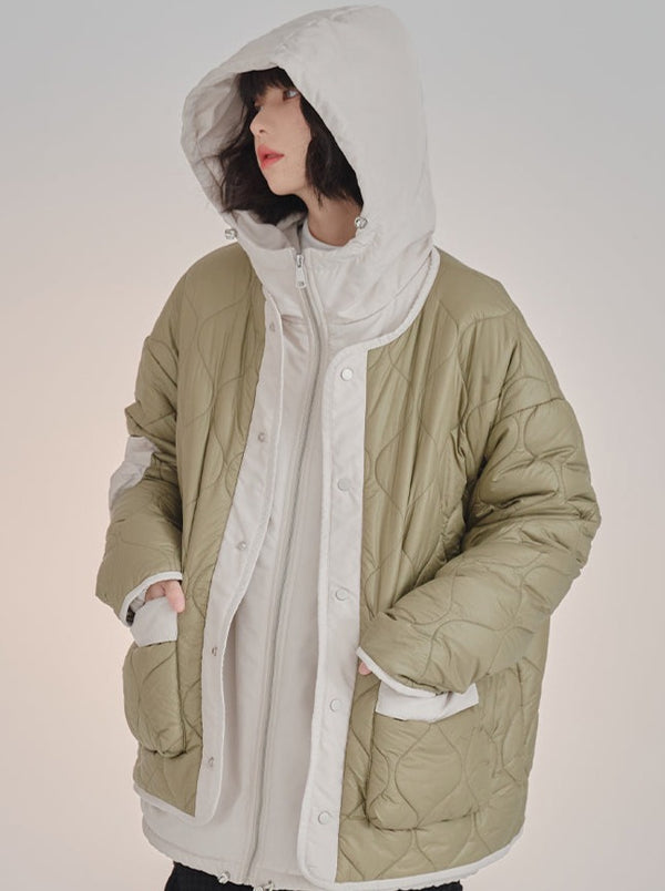 リバーシブルキルティングジャケット