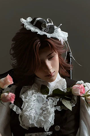 [Reservierungsschluss 18. Juli] Prinz-Lolita-Steampunk-Spitzen-Minihut