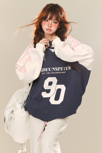 Korean Comic Lazy Style Sweatshirt