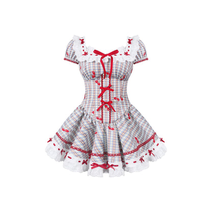 Cherry Ribbon Sugar Dress + Culottes