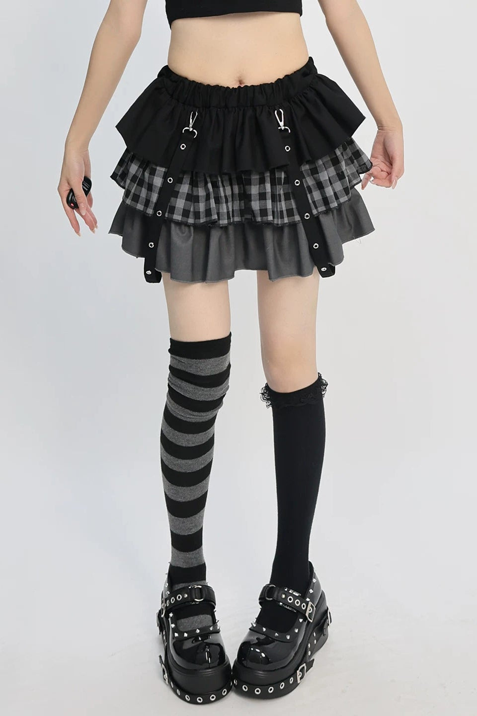 Zipper Dark Core Punk Skirt