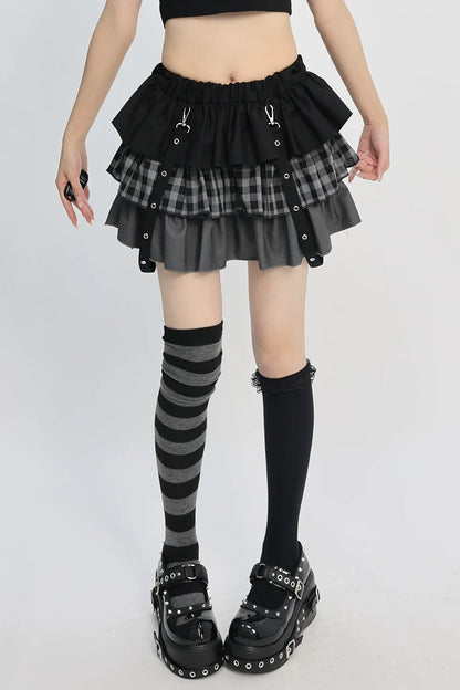 Zipper Dark Core Punk Skirt