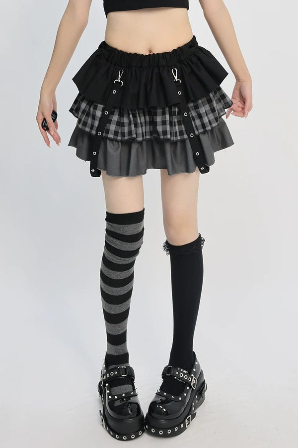 Zipper Dark Core Punk Skirt