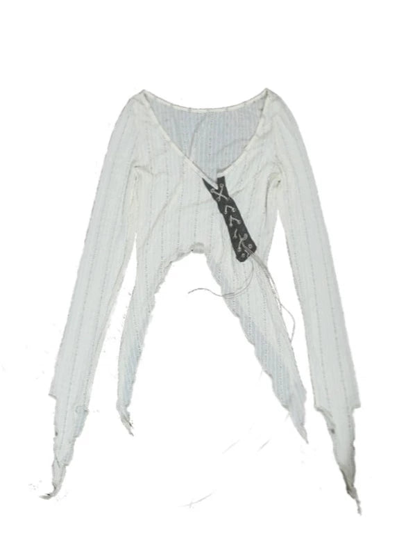 Asymmetrical Irregular Sheer Tops