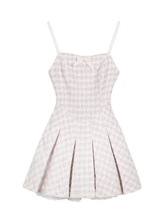 Tweed Short Jacket + Tweed Suspender Dress