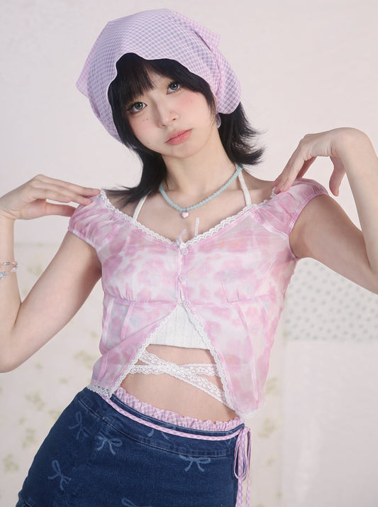 Summer Design Chiffon Tops