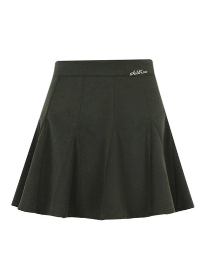 Metal Logo Short Skirt