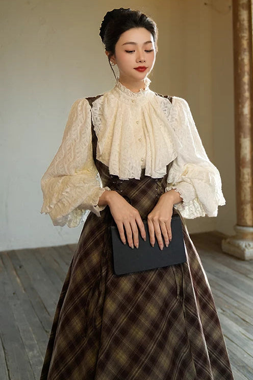 French Retro Lace Blouse