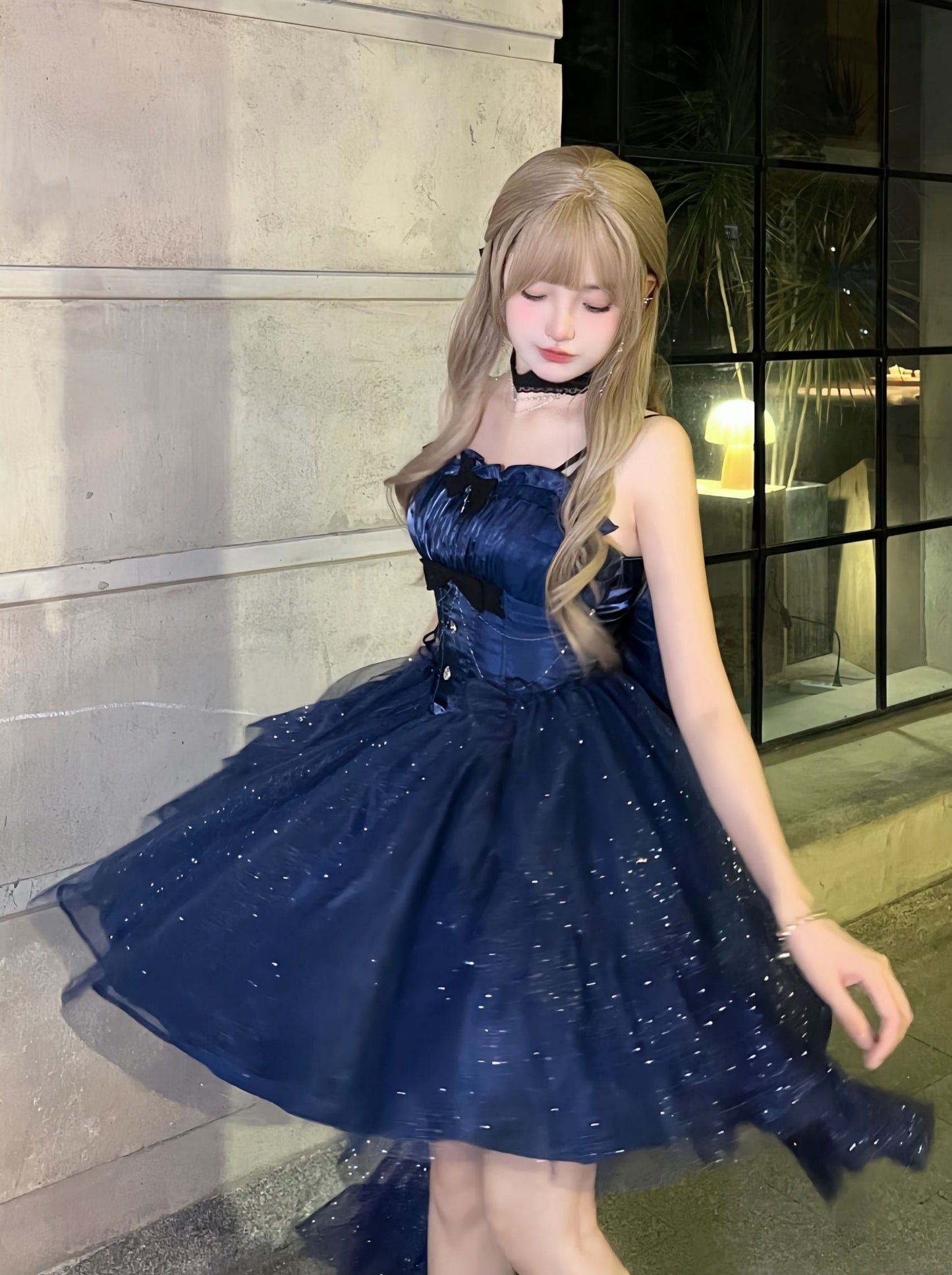 Star Lamé Polaris Light Dress