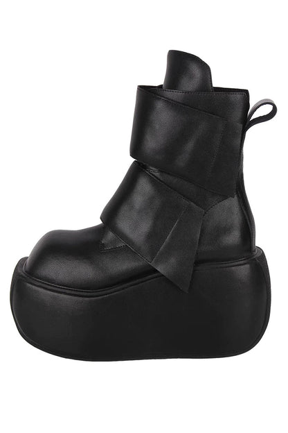 Dark Punk Mid-Calf Boots