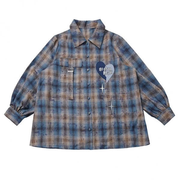 Check Loose Shirt + Tank Top