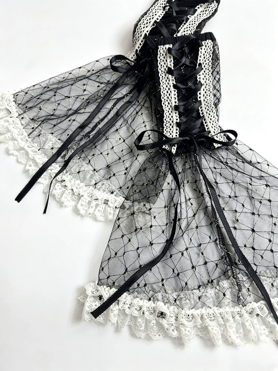 [Vorbestellschluss: 10/6] Accessoires der Castle-Bunny-Serie in Rosa/Schwarz [Hasenohren-Häubchen/Choker/Schleppe/transparente Ärmel (abnehmbare Ärmel)/Brosche/bedruckte Glockenärmel (abnehmbare Ärmel)]