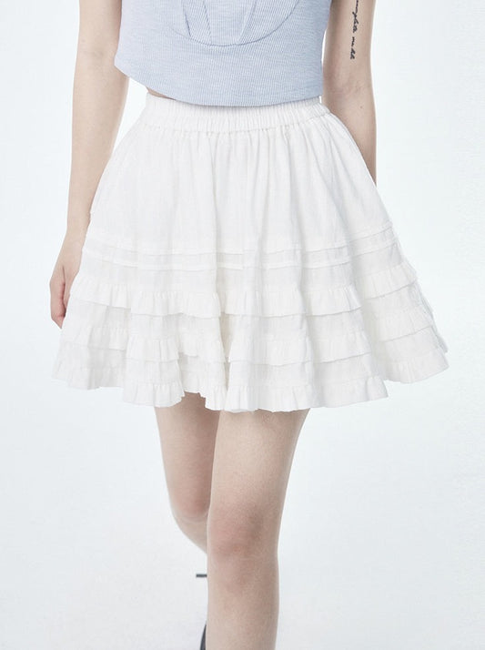 Waist loose cake skirt A-line skirt