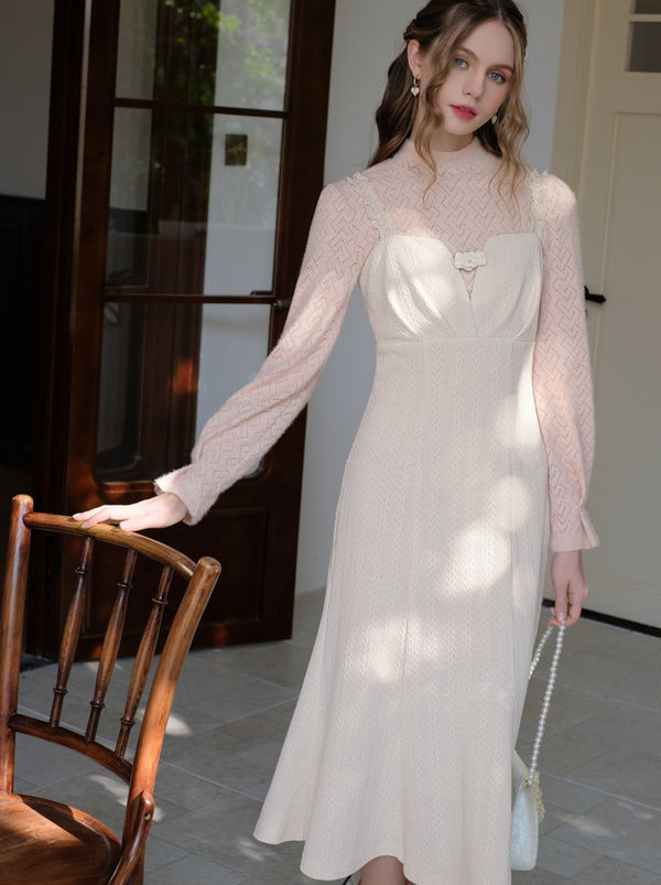 Half Neck Top + Mermaid Camisole Dress