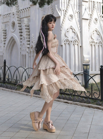 오리지널 로리타 할로윈 의상 코스 공주 드레스 고딕 플라워 웨딩 jsk 클래식 일상 로리타 드레스
