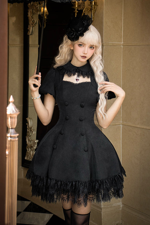 [Reservations] Gothic Doll Chic Little Black Dress