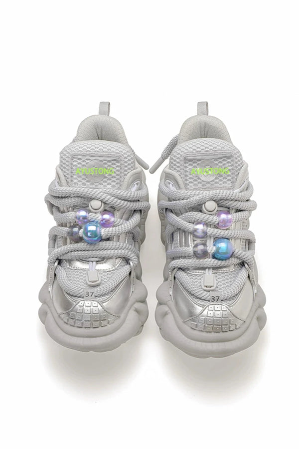 ターコイズストーンサブカルシューズ