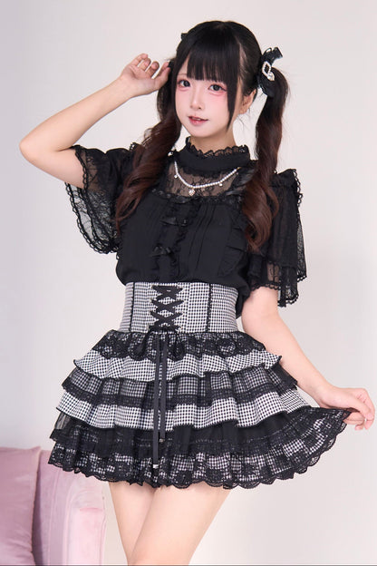 Mine lace top + cake skirt