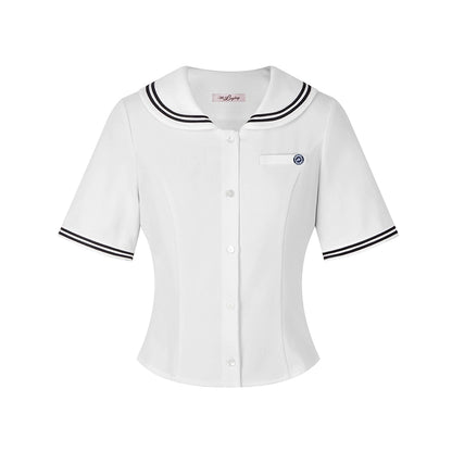 ドールカラートップス＋プリーツスカート＋リボン