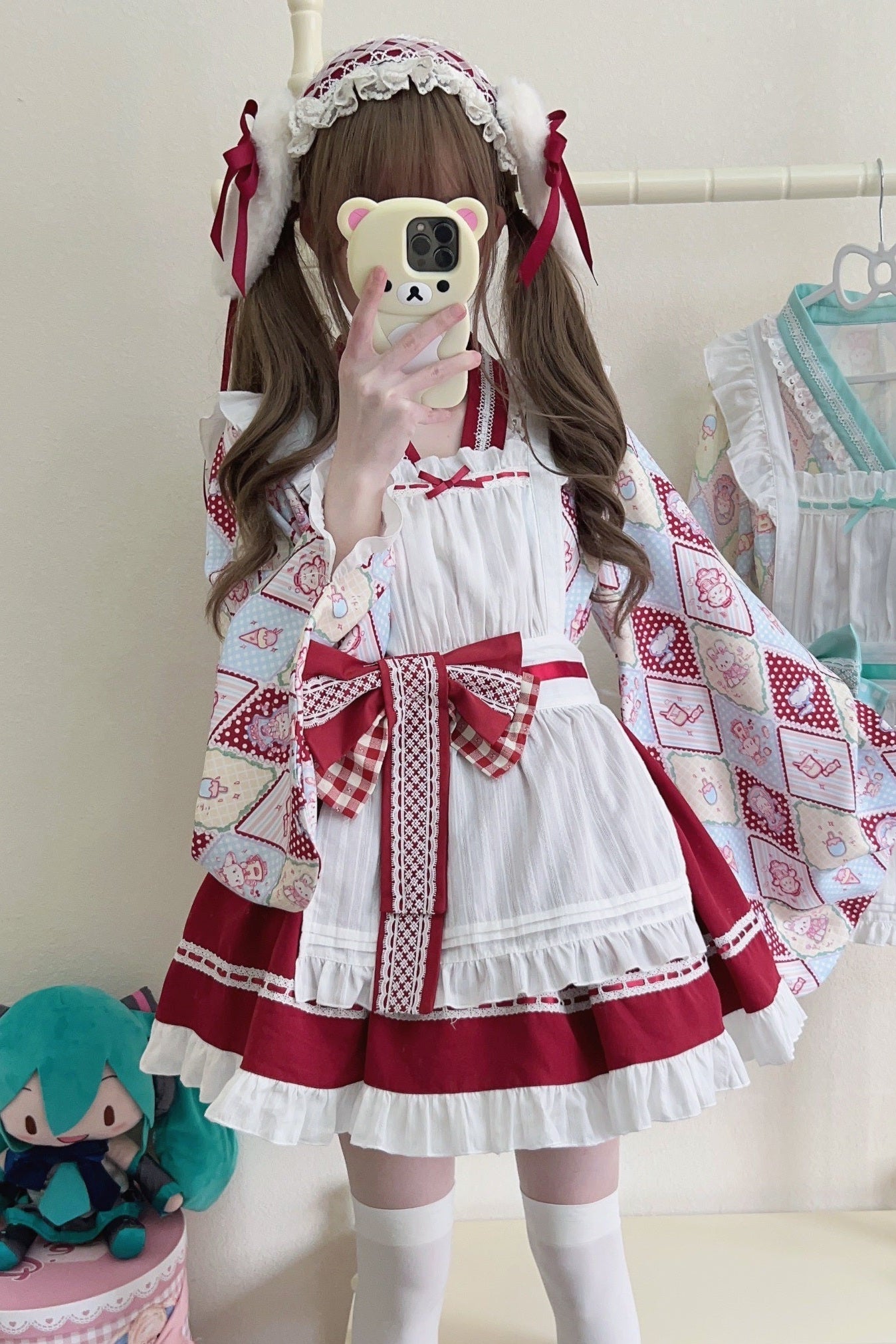 Retro Maid Cafe Japanese Lolita Set