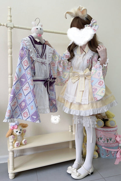 Retro Maid Cafe Japanese Lolita Set