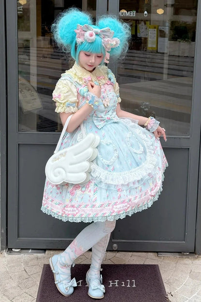 【10月28日予約締切】Black/White/Pink/Mint Sparkle Angel Wing Handbag Crossbody Bag