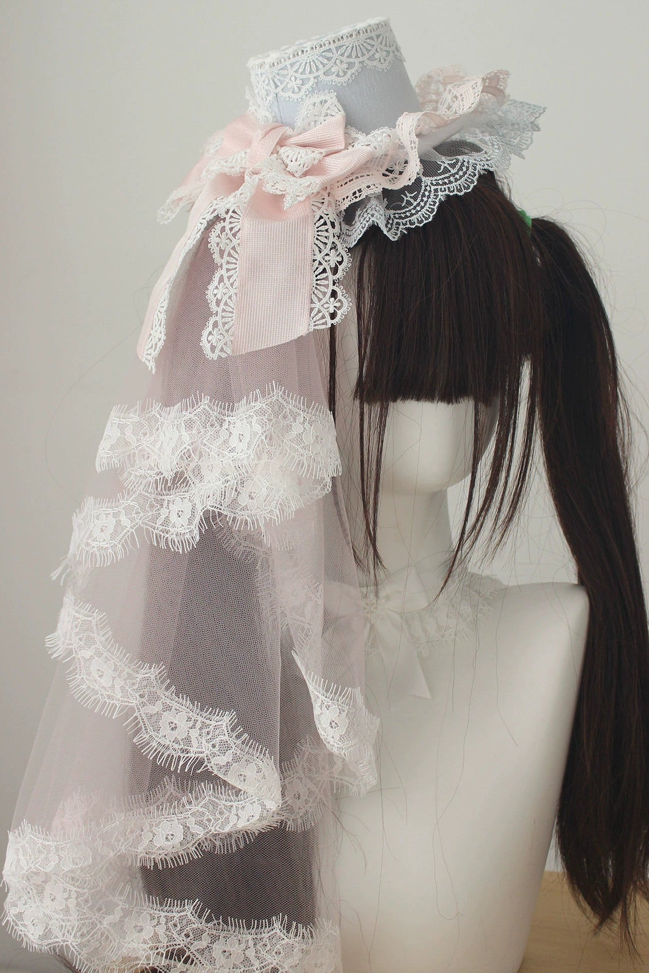 レースベールロリータハットアクセサリー