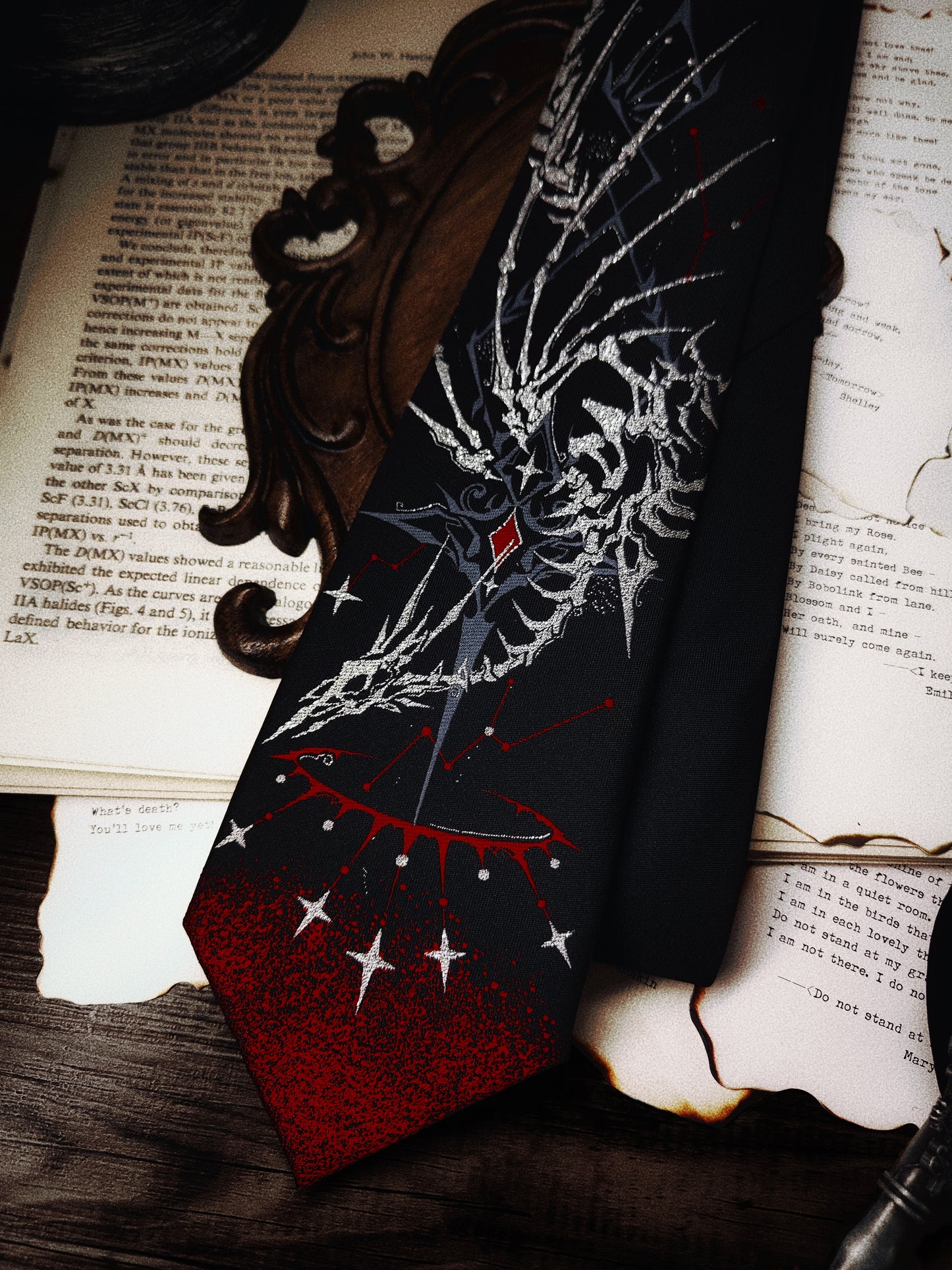 【12月26日予約締切】ギャラクシーボーンミストコアゴシックジャカードネクタイ