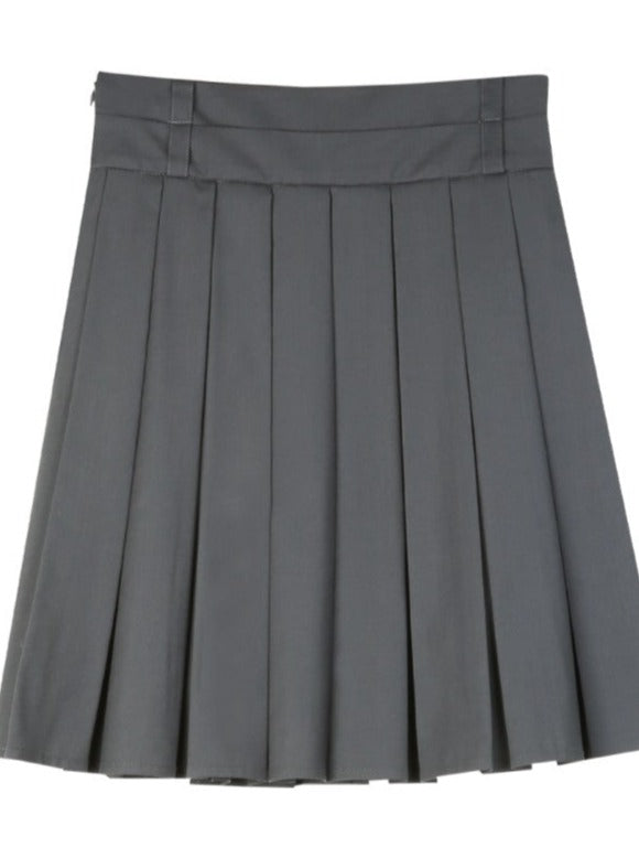 College style pleated skirt