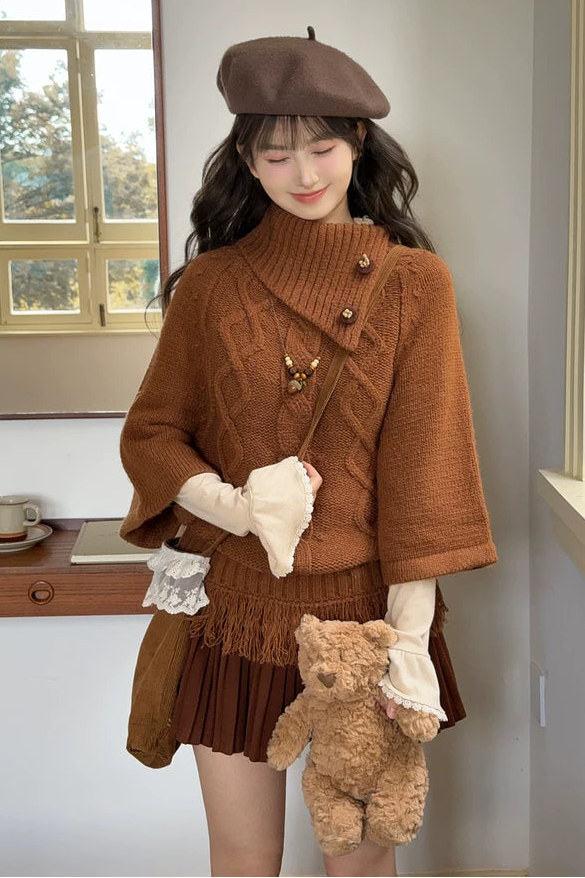 レトロケーブルニット