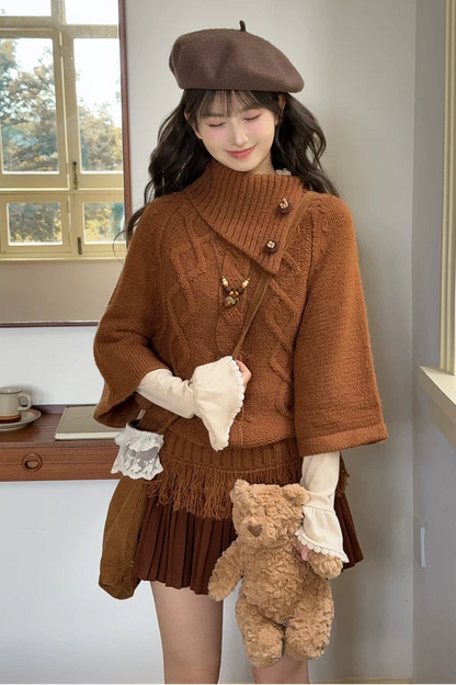 レトロケーブルニット