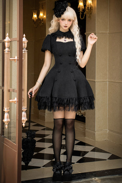 [Reservations] Gothic Doll Chic Little Black Dress